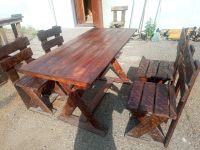 Лот: 19184794. Фото: 3. Стол и стулья ручной работы. Мебель