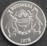 Лот: 6645229. Фото: 2. Ботсвана 25 тхебе 1976г БриАНЦ... Монеты