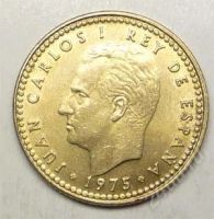 Лот: 1438376. Фото: 2. Испания. 1 песета 1975г. Монеты
