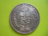 Лот: 3578477. Фото: 4. 1 соль 1930 г. Перу,серебро,отличный... Красноярск