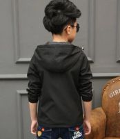 Лот: 10006710. Фото: 2. Ветровка куртка для мальчика черная... Одежда и аксессуары
