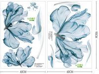 Лот: 16532261. Фото: 4. Наклейка Нежные голубые цветы... Красноярск
