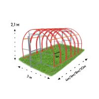 Лот: 20214954. Фото: 2. Теплица «Двойная дуга» 3х6 метра. Парники, теплицы