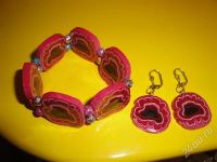 Лот: 298334. Фото: 2. Изделия из полимерной глины комплект... Ювелирные изделия, бижутерия, часы