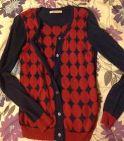 Лот: 6811570. Фото: 4. Стильный яркий свитер темно-синего... Красноярск