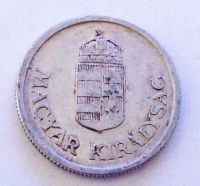 Лот: 25190841. Фото: 2. Венгрия 1 пенгё 1941 первый год... Монеты