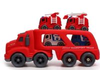 Лот: 21061119. Фото: 2. Грузовик TRUCK, 4 машинки с инерцией... Игрушки