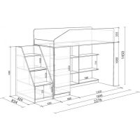 Лот: 3437656. Фото: 2. Детская кровать-чердак Л-11. Цвет... Детская мебель