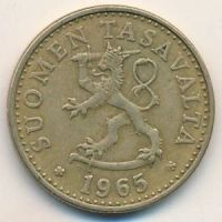 Лот: 10617610. Фото: 2. Финляндия 20 пенни 1965 года. Монеты