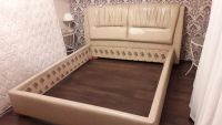 Лот: 10831265. Фото: 4. Кровать из искусственной кожи. Красноярск