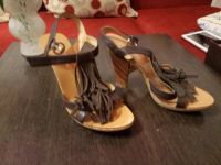 Лот: 9992287. Фото: 2. Босоножки коричневые на 36. Женская обувь