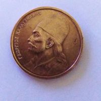Лот: 25848466. Фото: 2. Греция 2 драхмы 1976 первый год... Монеты