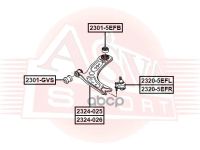Лот: 24757127. Фото: 2. Сайлентблок ASVA арт. 2301-5EFB. Красноярск