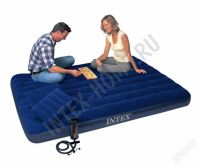 Лот: 2015983. Фото: 2. Надувной двухместный матрас-кровать... Мебель для спальни