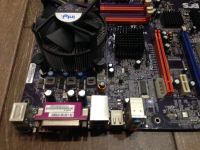 Лот: 14765174. Фото: 3. Комплект мат.плата S775 Elitegroup... Компьютеры, оргтехника, канцтовары