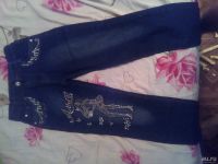 Лот: 10130709. Фото: 2. Джинсы для девочки. Одежда и аксессуары