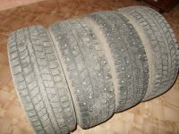 Лот: 6139909. Фото: 2. колеса зимние R14 шипованные Dunlop... Шины, Диски