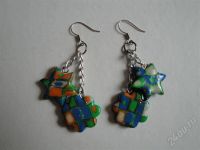 Лот: 432420. Фото: 2. Изделия из полимерной глины,серьги... Ювелирные изделия, бижутерия, часы