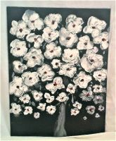 Лот: 19911985. Фото: 3. Картина для интерьера "Белые цветы... Ручная работа