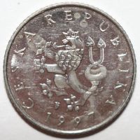 Лот: 7009337. Фото: 2. 1 крона 1997 год. Чехия. Монеты