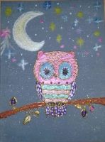 Лот: 19911384. Фото: 2. Картина интерьерная Совушка. Изобразительное искусство