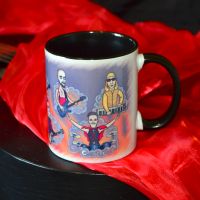 Лот: 16869606. Фото: 3. Кружка "Rammstein" (шаржи). Домашний быт