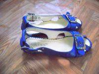 Лот: 2835601. Фото: 2. Босоножки синие. Женская обувь