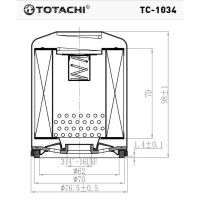 Лот: 20925370. Фото: 2. Фильтр масляный TC-1034 TOTACHI... Автозапчасти