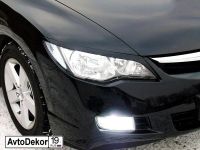 Лот: 14576741. Фото: 3. Реснички накладки на фары Honda... Авто, мото, водный транспорт