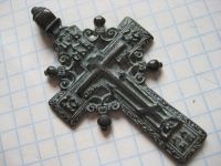 Лот: 18973085. Фото: 2. Бронзовый православный крест... Ювелирные изделия, бижутерия, часы