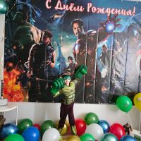 Лот: 24965975. Фото: 2. Банер с Днём Рождения, мстители... Одежда и аксессуары