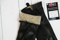 Лот: 6227554. Фото: 3. Женские кожаные перчатки из натуральной... Одежда, обувь, галантерея