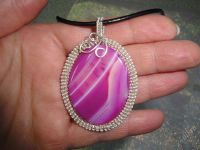 Лот: 1387696. Фото: 2. Изделия,подвеска"Розовый Агат... Ювелирные изделия, бижутерия, часы