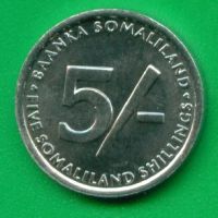 Лот: 8863436. Фото: 2. Сомалиленд 5 шиллингов 2002 Петух... Монеты