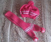 Лот: 6059847. Фото: 3. Шапочка-беретик и шарфик на девочку. Дети растут