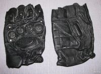 Лот: 9964453. Фото: 3. перчатки полуперчатки кожа для... Авто, мото, водный транспорт