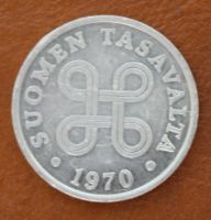 Лот: 11580461. Фото: 2. Финляндия 1 пенни . 1970 г . Монеты
