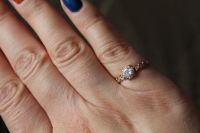 Лот: 6187698. Фото: 5. золотое кольцо с большим фианитом