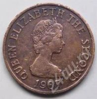 Лот: 202088. Фото: 2. Джерси. 1 пенни 1987г. Монеты