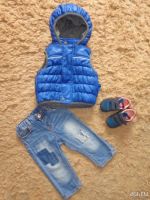 Лот: 9622717. Фото: 2. Стильный жилет (брэнд Mothercare... Одежда и аксессуары