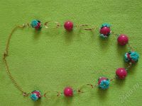 Лот: 273976. Фото: 2. Изделия из полимерной глины колье... Ювелирные изделия, бижутерия, часы