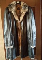 Лот: 10715032. Фото: 2. Кожаное пальто на лисьем меху... Мужская одежда