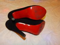 Лот: 5146346. Фото: 3. туфли-Лабутены (Louboutin), замша... Одежда, обувь, галантерея