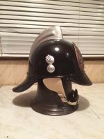 Лот: 9086026. Фото: 2. Каска пожарная 20-х годов. Военная атрибутика