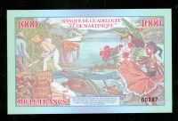 Лот: 19267589. Фото: 2. Гваделупе-Мартиника 1000 франков... Банкноты