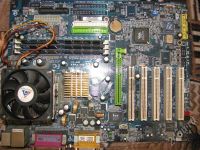Лот: 307133. Фото: 2. Gigabyte GA-7VAX + AMD Athlon... Комплектующие