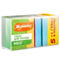 Лот: 11301946. Фото: 2. Губка для посуды 9x6x3 см Хозяюшка... Хозтовары