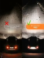 Лот: 20554410. Фото: 2. Мини линзы led H4 Y6. Автозапчасти