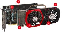 Лот: 10621066. Фото: 2. GeForce GTX 1050 Ti gaming X 4G... Комплектующие