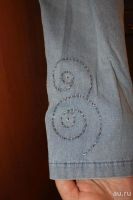 Лот: 11585845. Фото: 3. Стильный брендовый джинсовый пиджак... Одежда, обувь, галантерея